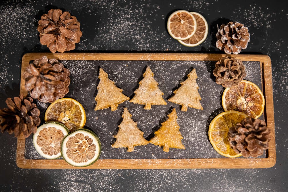 Christmas tree shaped treats